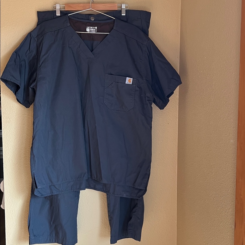 EUC‎ Carhartt Force Scrub Set Charcoal Gray XL
